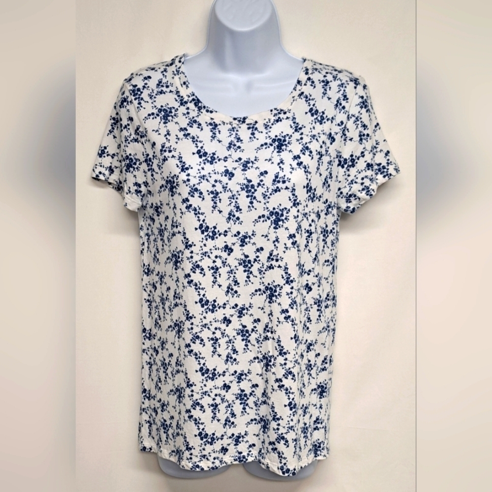 GAP Favorite T Blue And White Short Sleeve Tee Shirt Top S